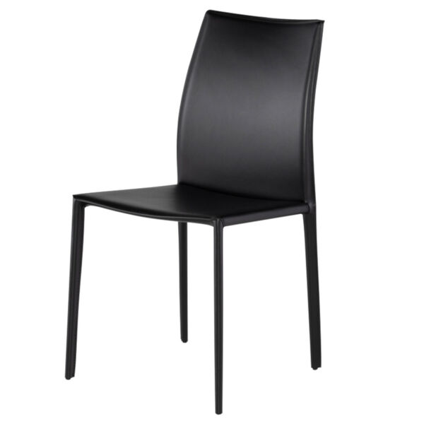 Sienna Glossy Black Dining Chair, image 1