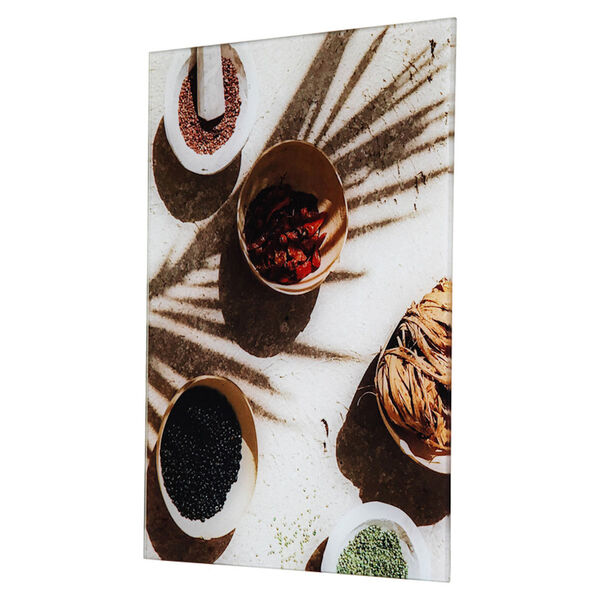 Neutral Spice Multicolor Photo by Veronica Olson Printed on Tempered Glass, image 3