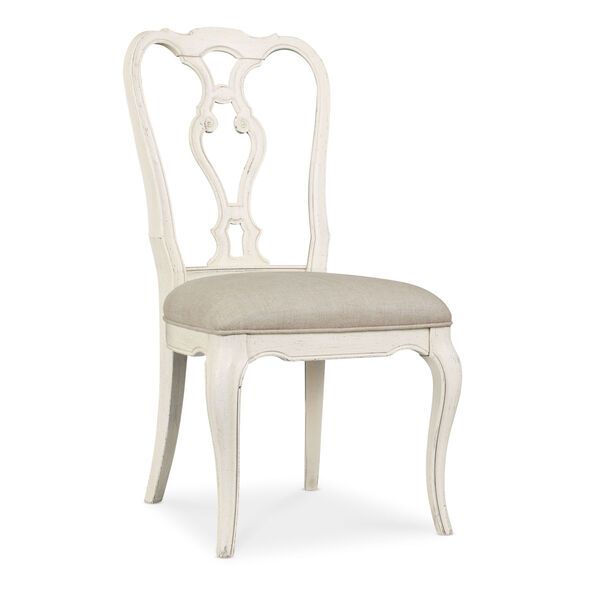 Traditions Soft White Wood Back Side Chair, image 1