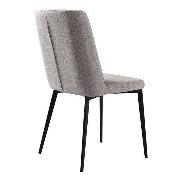Maine Gray with Matte Black Dining Chair, Set of Two, image 3