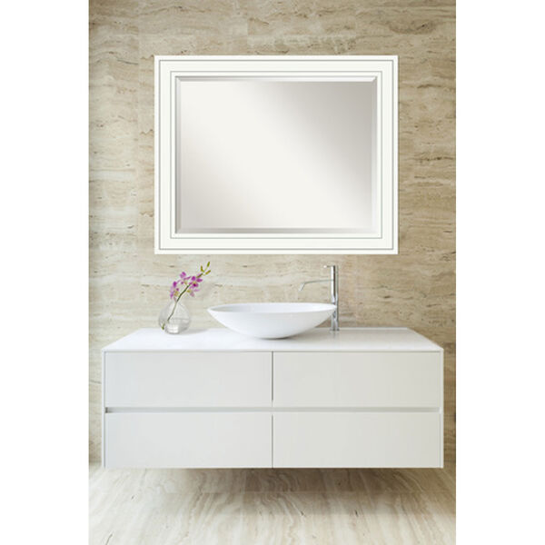 Craftsman White 33 x 27 In. Bathroom Mirror, image 1