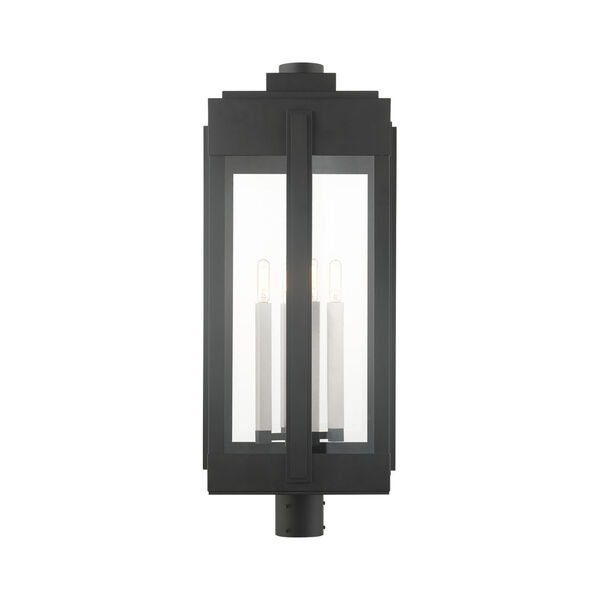 Lexington Black Four-Light Outdoor Post Lantern, image 3