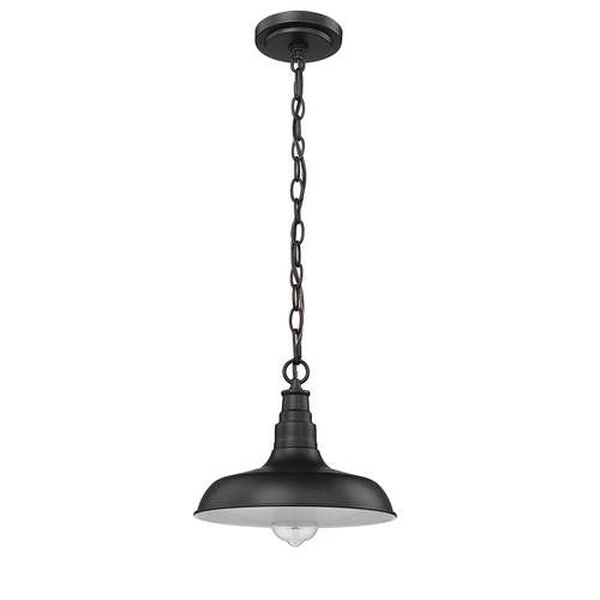 Powder Coat Black One-Light Outdoor Hanging Lantern, image 3