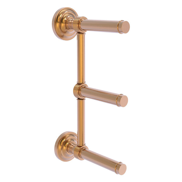 Que New Brushed Bronze Three Roll Toilet Paper Holder, image 2