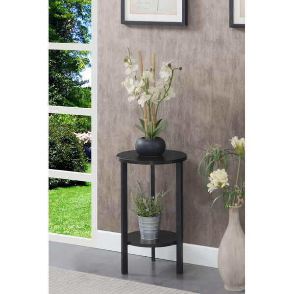 Graystone Black 24-Inch Plant Stand, image 1