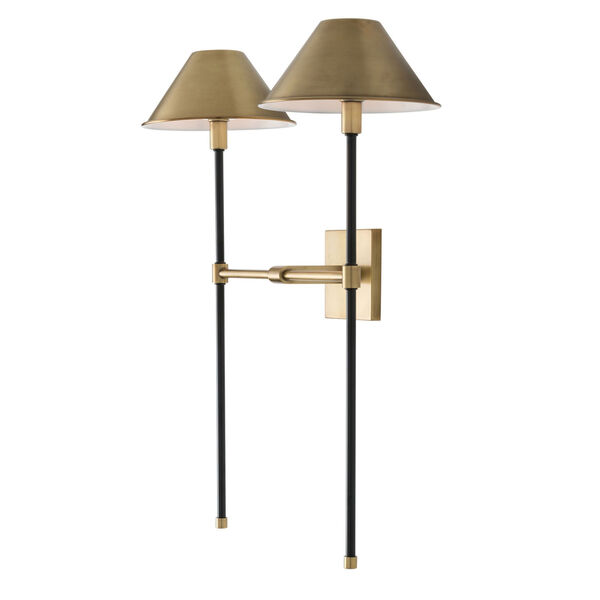 Havana Antique Brass Two-Light Wall Sconce, image 2
