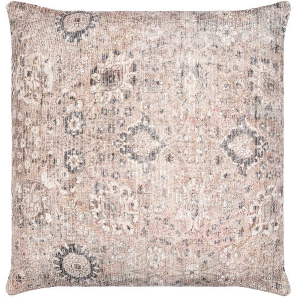 Colin Tan, Charcoal and Dusty Pink Throw Pillow, image 1