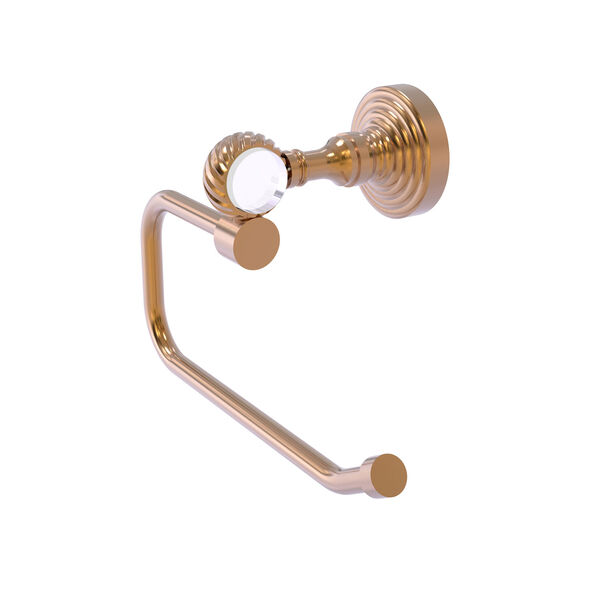 Pacific Grove Brushed Bronze Six-Inch Toilet Tissue Holder with Twisted Accents, image 1