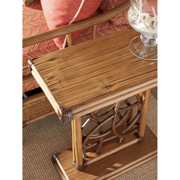 Twin Palms Brown Angler Accent Table, image 3