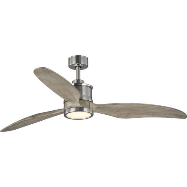 Finn Brushed Nickel 60-Inch LED Ceiling Fan, image 1