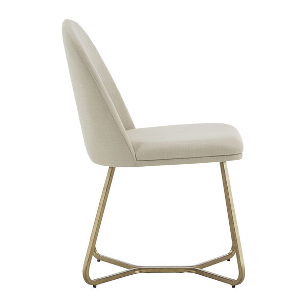 Helena Gold and Beige Dining Chair, Set of Two, image 3