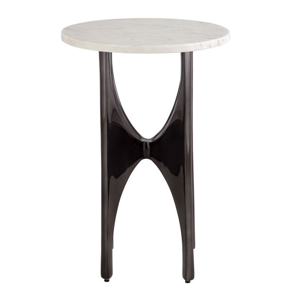 Elroy Black Nickel Accent Table, image 1