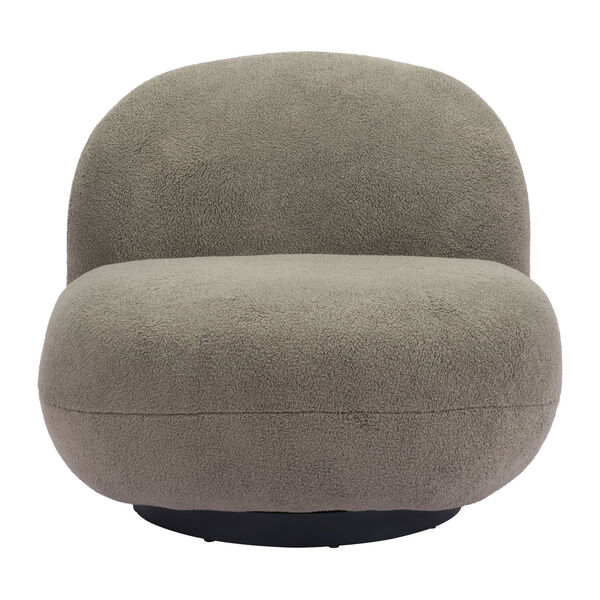 Myanmar Green and Matte Black Accent Chair, image 3