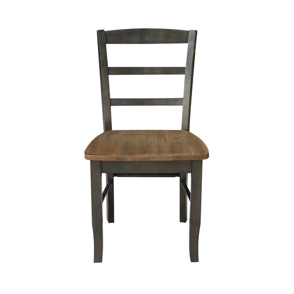 Madrid Hickory and Washed Coal Ladderback Chair, Set of 2, image 2