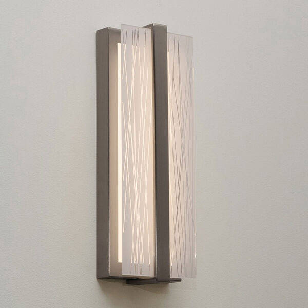 Gallery Satin Nickel LED Wall Sconce, image 2