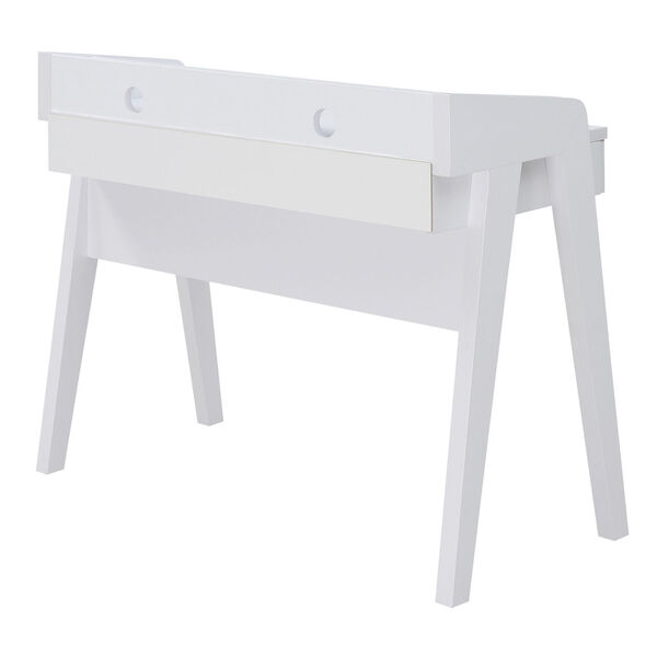 Newport White Deluxe Two-Drawer Desk, image 5