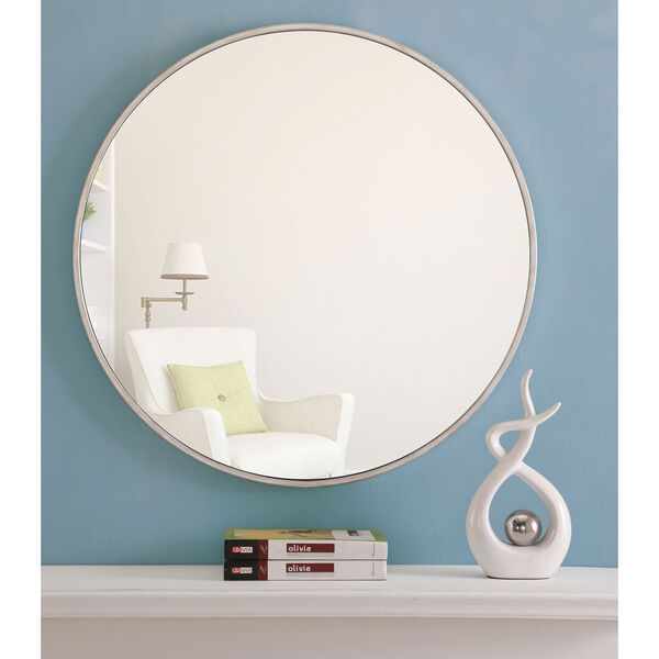 Eternity Round Mirror with Metal Frame, image 2