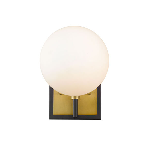 Parsons Matte Black and Olde Brass One-Light Wall Sconce, image 4