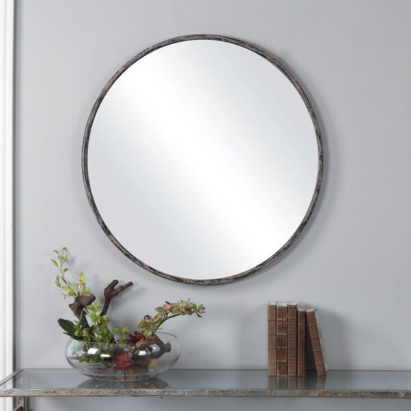 Linden Silver Circle Wall Mirror, image 3