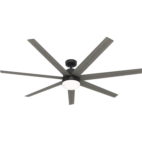 Phenomenon Matte Black 70-Inch Ceiling Fan with LED Light Kit and Wall Control, image 1