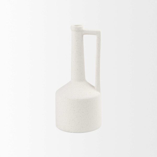 Burton White Ceramic Jug Vase, image 3