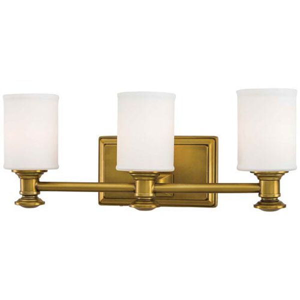 Bridgewater Gold Three-Light Vanity, image 1