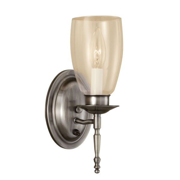 Legacy Pewter Four-Inch One-Light Wall Sconce, image 1