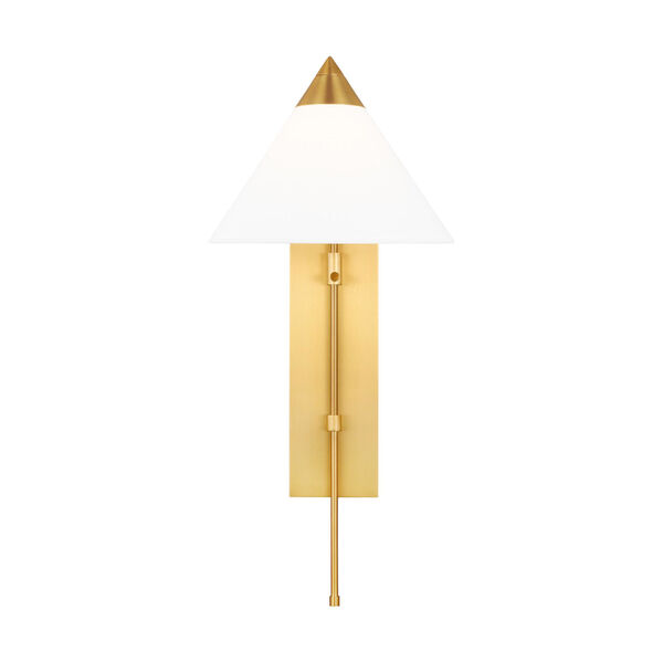 Franklin Burnished Brass One-Light Plug-In Wall Sconce, image 1