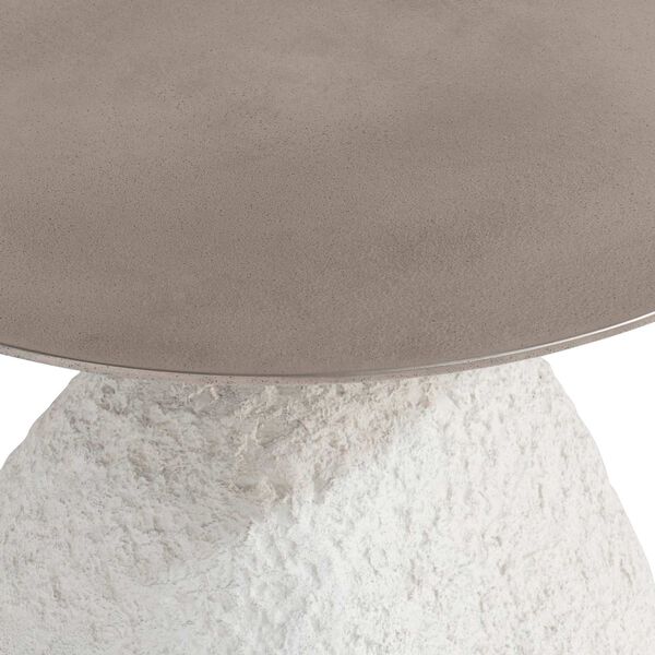 Trianon Silver and White Side Table, image 4