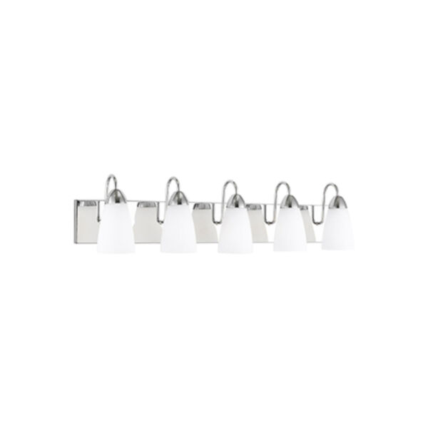 Nora Chrome Five-Light Wall Sconce, image 1