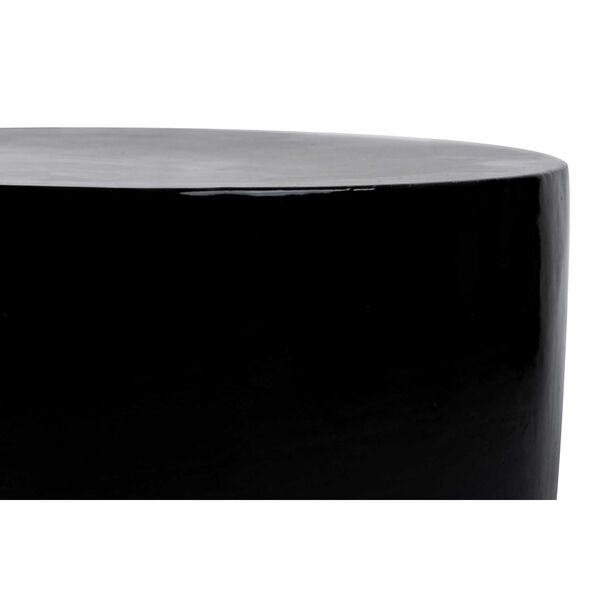 Provenance Signature Ceramic Serenity Grazed Side Table in Jet Coal, image 2