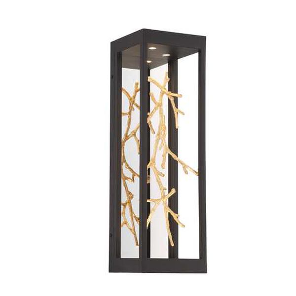 Aerie Black Gold Four-Light Integrated LED Wall Sconce, image 3