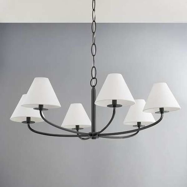 Stacey Old Bronze Six-Light Chandelier, image 5