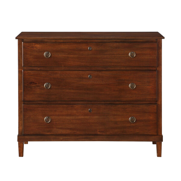 Cambridge Brown Three-Drawer Dresser, image 1