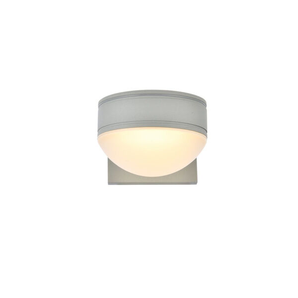 Raine Silver 340 Lumens Eight-Light LED Outdoor Wall Sconce, image 1
