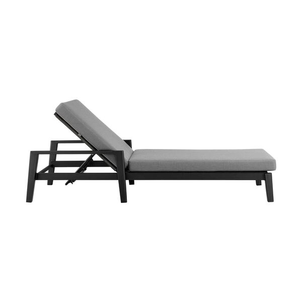 Grand Black Outdoor Chaise Lounge, image 3