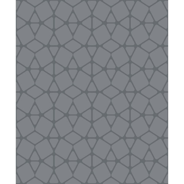 Culture Club Charcoal Geometric Wallpaper, image 1
