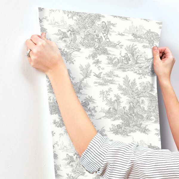 Campagne Toile Grey Wallpaper, image 6