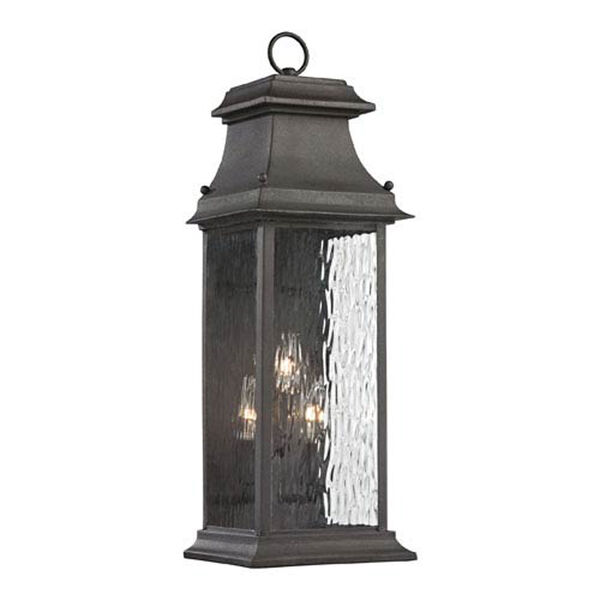 Isles Charcoal 23-Inch Three Light Outdoor Wall Sconce, image 1
