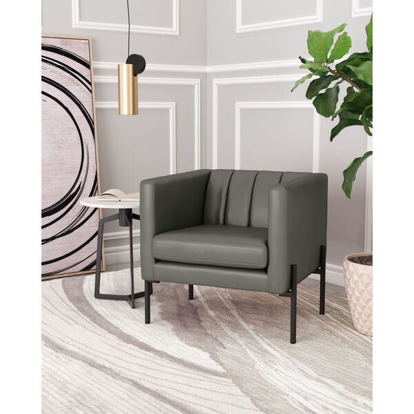 Jess Green and Black Accent Chair, image 2