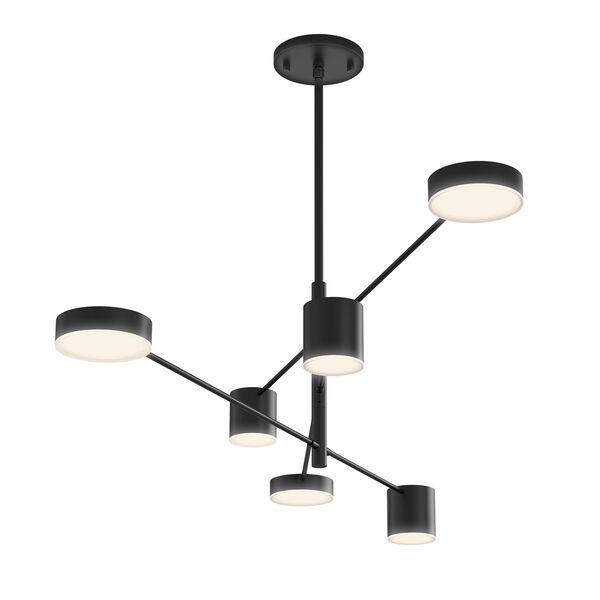 Counterpoint Satin Black LED 45-Inch Pendant, image 1