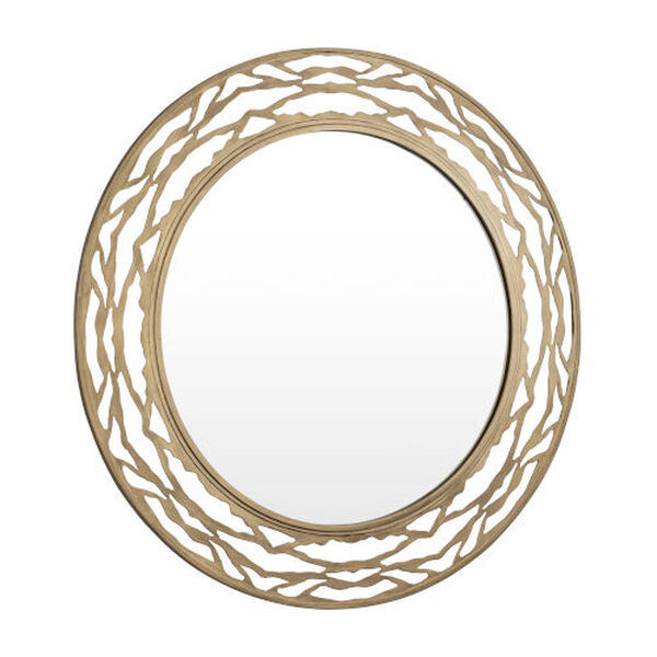 Kato Havana Gold 33-Inch Round Wall Mirror, image 2