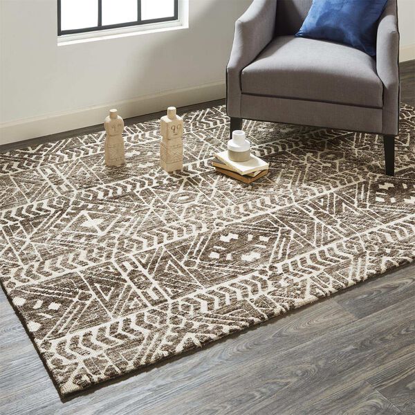 Colton Brown Taupe Ivory Rectangular 3 Ft. 6 In. x 5 Ft. 6 In. Area Rug, image 2
