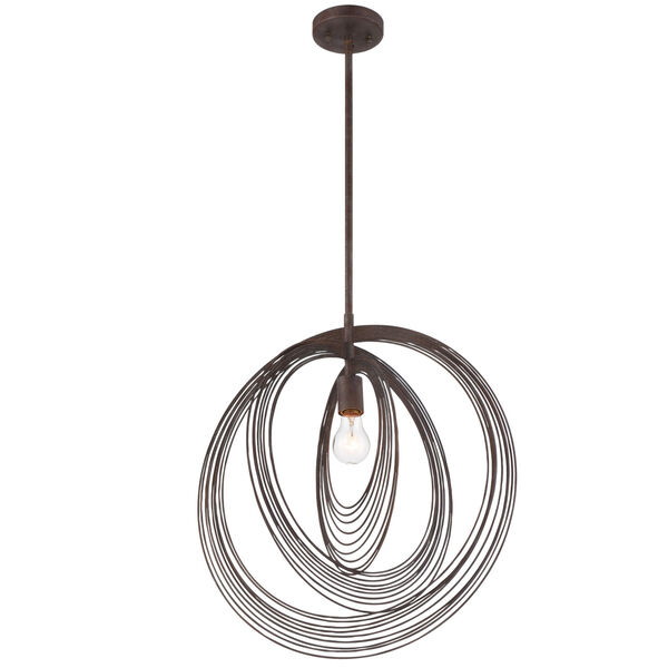 Doral Forged Bronze 20-Inch One-Light Pendant, image 5