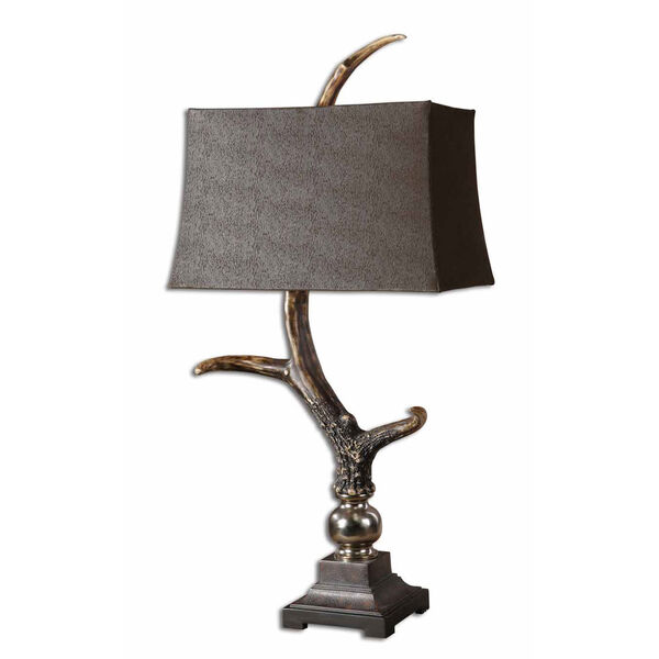Stag Horn Dark Shade Lamp, image 1