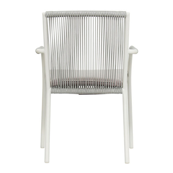 Archipelago Stockholm Dining Arm Chair in Coconut White and Cardamom Taupe , Set of Two, image 4