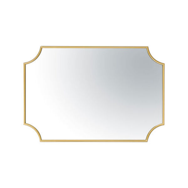 Carlton Gold 22 x 33 Inch Wall Mirror, image 2