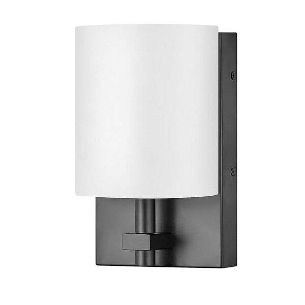 Avenue Black One-Light LED Wall Sconce with White Acrylic Shade, image 2