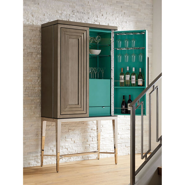 Ariana Brown Cheval Bar Cabinet, image 4