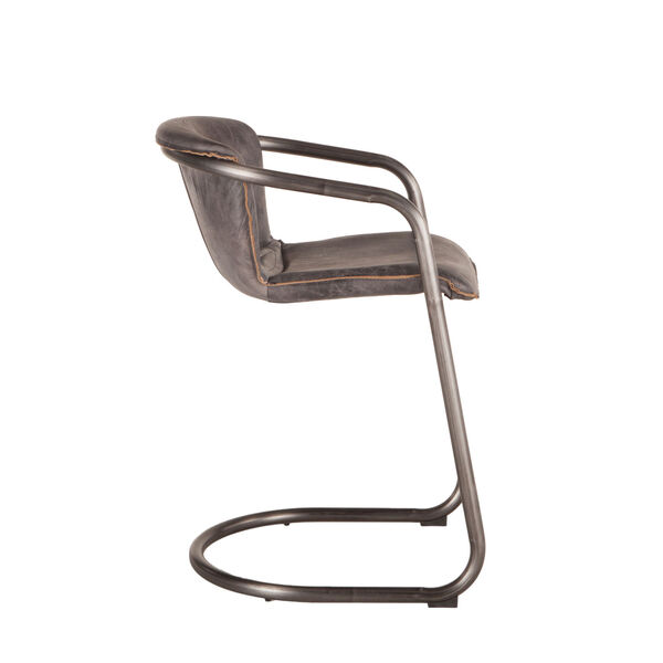 Chiavari Leather and Steel Bar Chair, image 4